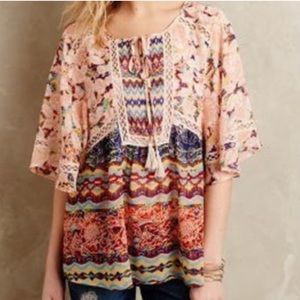 Anthropologie Meadow Rue Boho Top | L